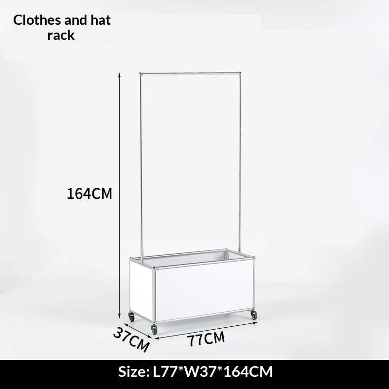 Modern Minimalist Stainless Steel Multi Tier Storage Side Cabinet Sofa Bedroom Bedside Living Room Home Decor Novelty New Indoor
