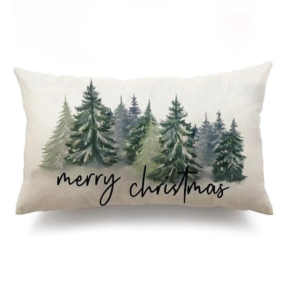 Merry Christmas Snowflake Velvet Pillow Covers Festive Christmas Decor Snowflake Decorative Cushions Pillowcase 45x45 Pillowslip