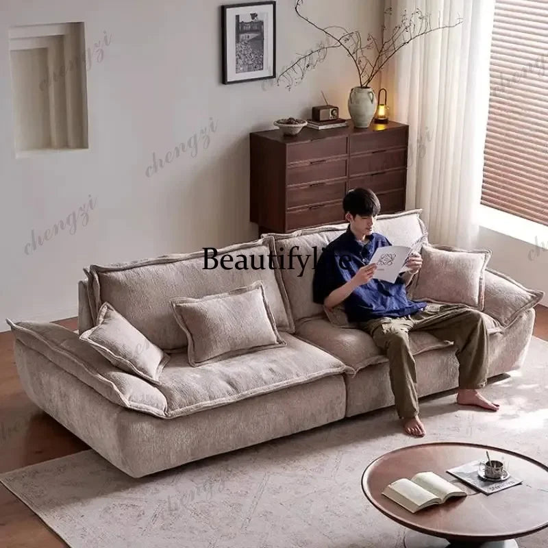 R134 Oversized Minimalist Living Room Sofas Designer Modern Cute Nordic Sofa Living Room Lazy Modular Divano Soggiorno Home Furn