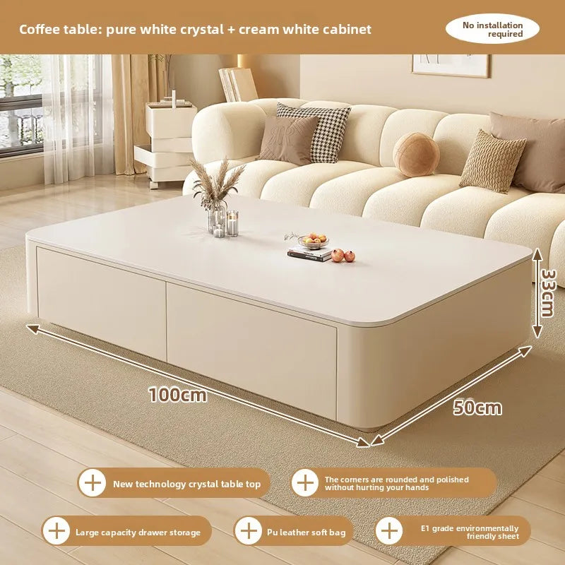 Nordic Modern Cheap Cute Coffee Table Clear Simple Designer Writing Mesas Living Room Furniture Luxury Decoration Side Table Hom