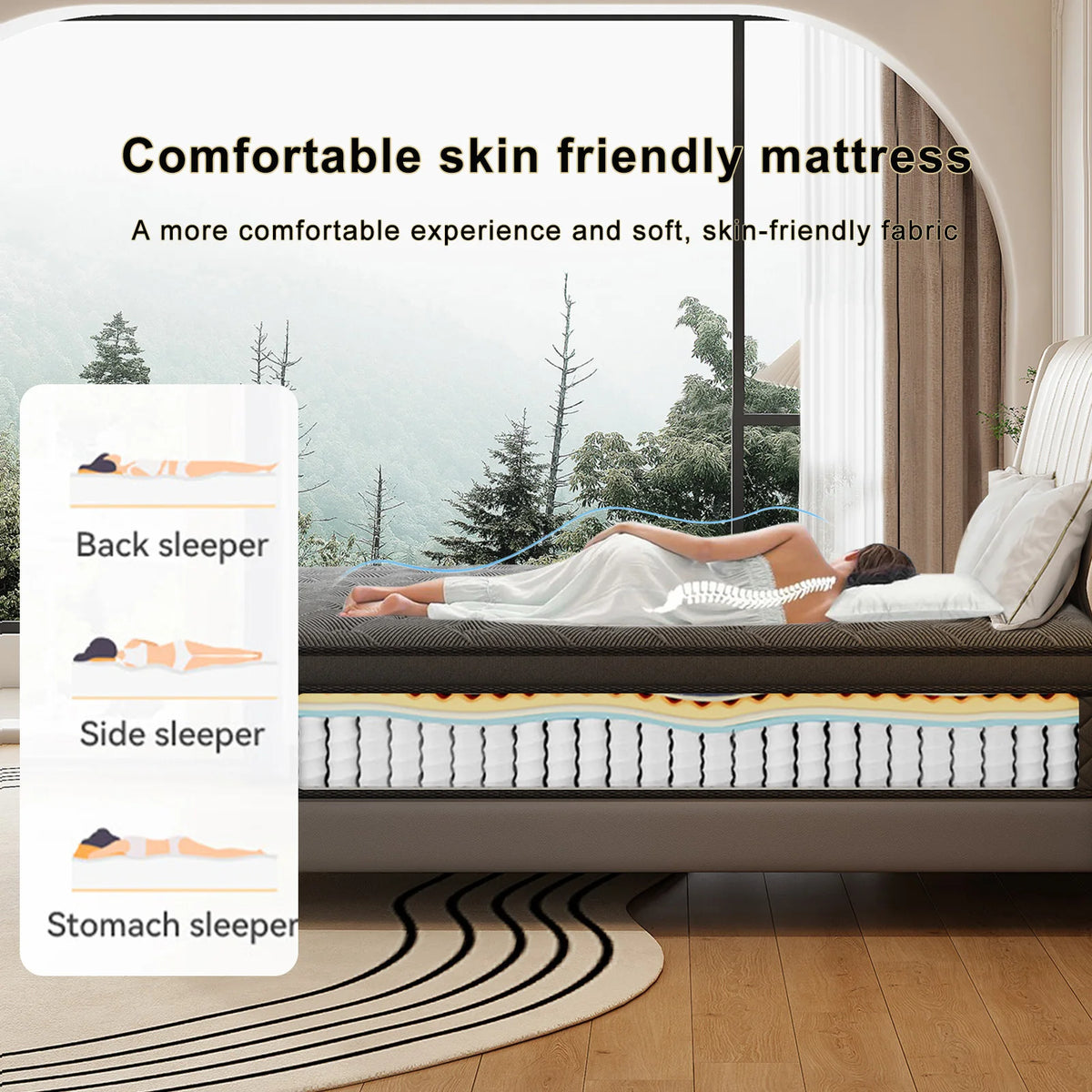 12/14 Inch Twin Full Queen King Size Medium Firm Gel Infused Memory Foam Mattress In A Box, Vacuum Compressed Roll Up Bed Mattress CertiPUR-US Certified Breathable Foam with Motion Isolation & Lumbar Support for Pressure Reli
