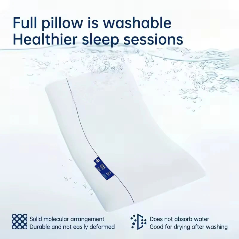 1pc Long Memory Foam Cervical Pillow, Neck Pillow slow Rebound Shape Comfortable Sleeping Pillows Hotel Bedroom Bedding Pillow