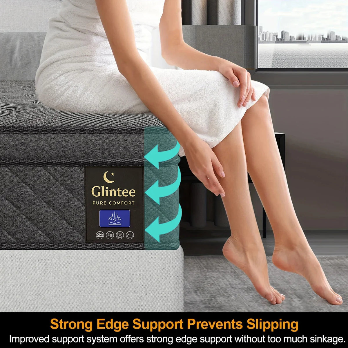 12/14 Inch Twin Full Queen King Size Medium Firm Gel Infused Memory Foam Mattress In A Box, Vacuum Compressed Roll Up Bed Mattress CertiPUR-US Certified Breathable Foam with Motion Isolation & Lumbar Support for Pressure Reli